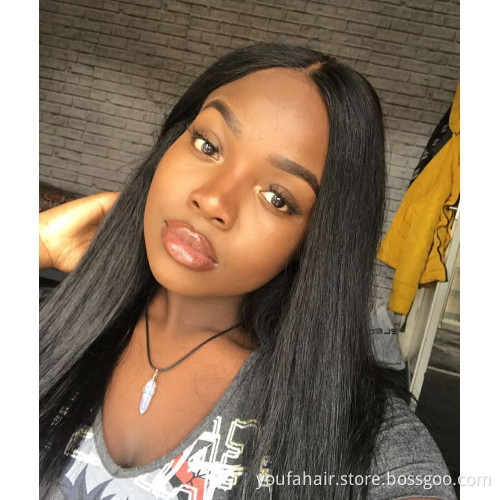 Lace Closure 4x4 Natural Straight Wave With Bundles Human Hair, 3 Bundles Peruvian Hair With Large Size 6*6 Hair Closure